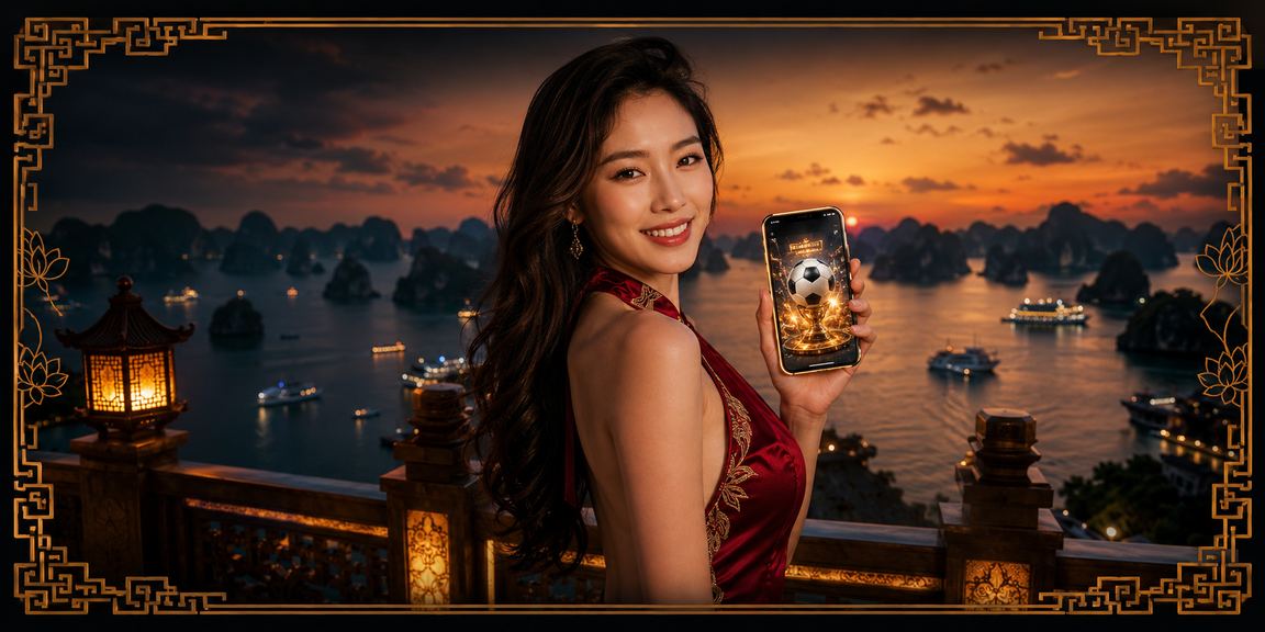Người hâm mộ bóng đá xem trực tiếp trận đấu tại bãi biển Hạ Long vào buổi tối